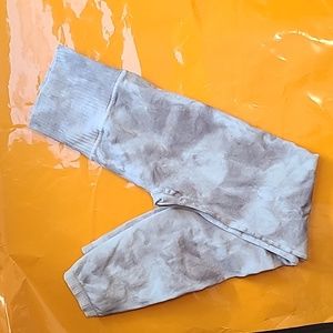 Free People movement good karma hi-rise legging tie dye grey black